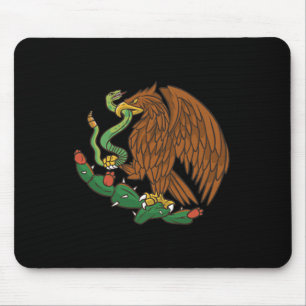 Eagle Emblem Mexico Mexican Flag Cinco De Mayo Mex Mouse Pad