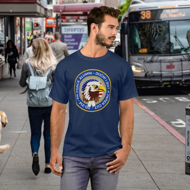 Eagle Emblem USA Flag | DD 214 Air Force Alumni T-Shirt (Creator Uploaded)