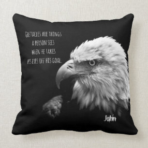Eagle Eyes Best Quote Personalised Name Cushion