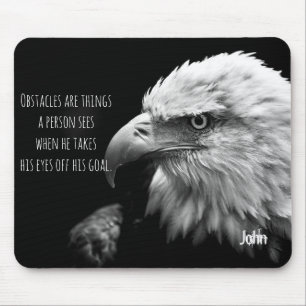 Eagle Eyes Best Quote Personalised Name Mouse Pad