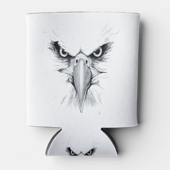 Eagle Face Can Cooler (Front)