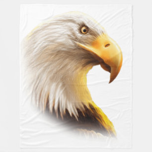 Eagle face  fleece blanket