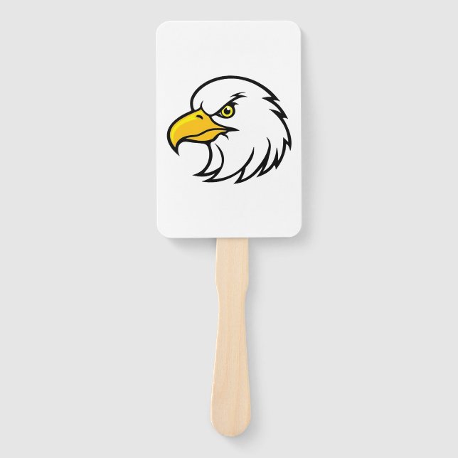 Eagle face hand fan (Front)