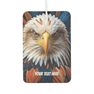 Eagle Face with Personalised Text Car Air Freshener