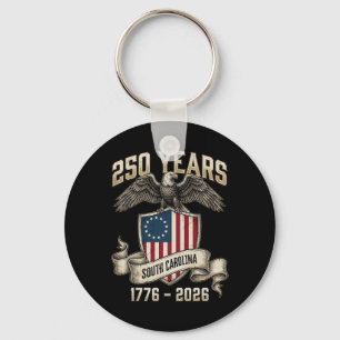 Eagle Flag 250 Years 1776-2026 250th Birthday Sout Key Ring