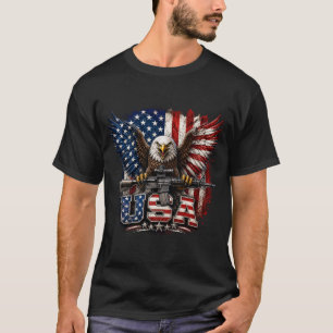 Eagle Flag 4th July T-Shirt