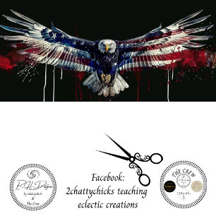 Eagle Flag Street Art Paint Decoupage Tissue Paper