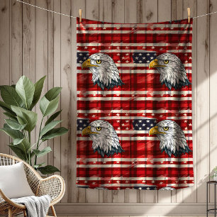 Eagle & Flag Throw Celebrate America in Comfort Fleece Blanket