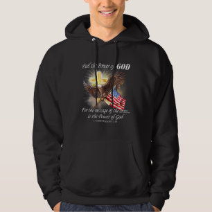 Eagle Flag Usa Christian Patriot One Nation Under Hoodie