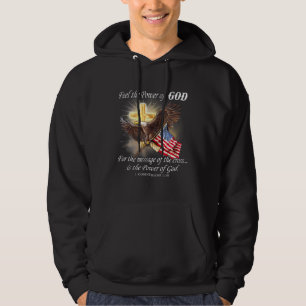 Eagle Flag Usa Christian Patriot One Nation Under Hoodie