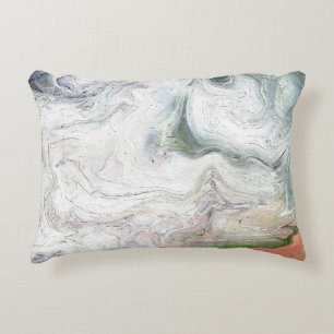 Eagle Fluffy White Abstract Pillow
