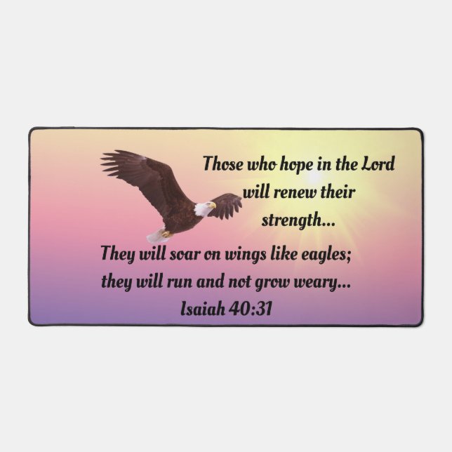 Eagle Flying Desk Mat (Front)