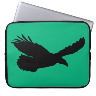 Eagle Flying Green Laptop Sleeve Your Colour - Tex