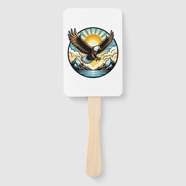 eagle flying hand fan (Front)