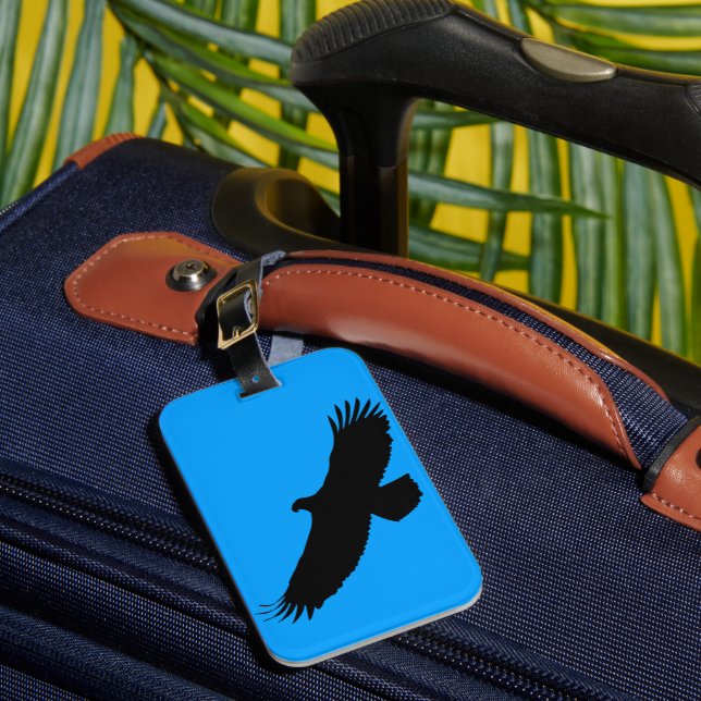 Eagle Flying Personalised Your Luggage Tag (Front Insitu 1)