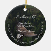 Eagle Flying Tribute Ornament by HAMbyWG