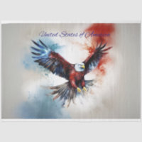 Eagle Flying United States of America Decoupage