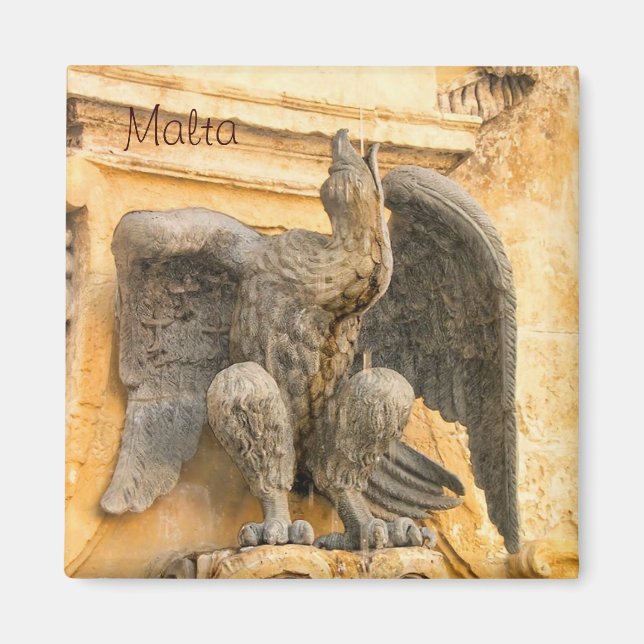 Eagle fountain in Valletta Magnet (Front)