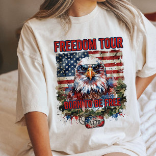 Eagle Freedom Tour Born To Be Free Tri-Blend Shirt