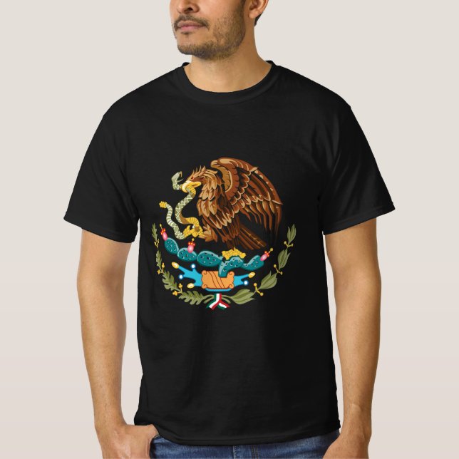 Eagle From Mexican Flag T-Shirt (Front)