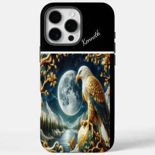 Eagle Gaze Fixed On The Full Moon iPhone 16 Pro Max Case