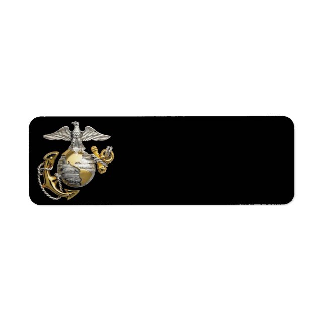 Eagle Globe Anchor Return Address Label (Front)