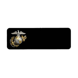 Eagle Globe and Anchor Return Address Label