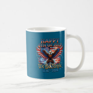 Eagle Happy 4th July 1776 Artwork Coffee Mug