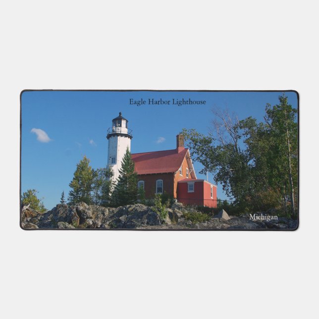 Eagle Harbour Lighthouse desk mat (Front)