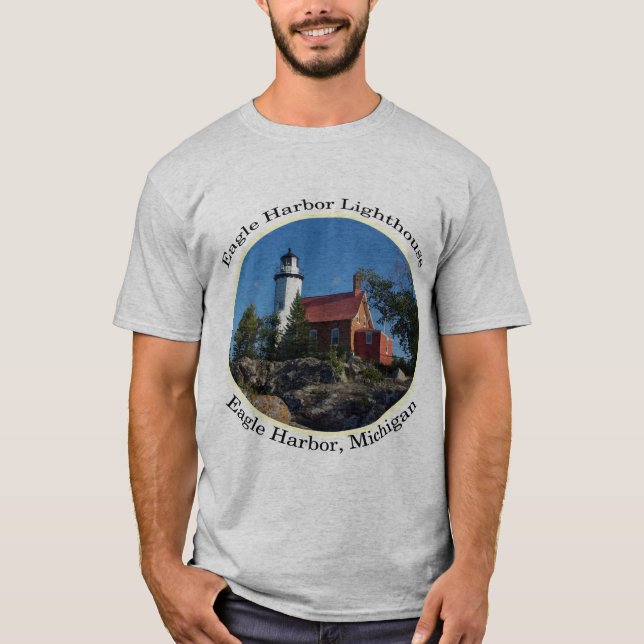 Eagle Harbour Lighthouse oval light shirt (Front)