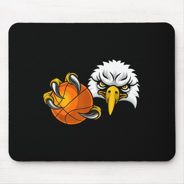 Eagle Hawk Basball Ball Bald Eagles Cartoon Mouse Pad (Front)