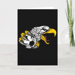 Eagle Hawk Soccer Footll Cartoon Character Card