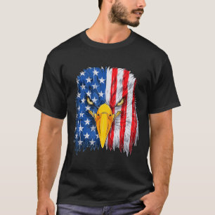 Eagle Head American Flag Patriotic 4th of July 1 T-Shirt