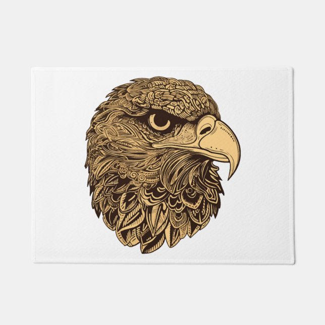 Eagle head animal doormat (Front)