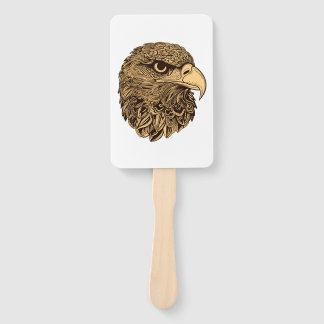 Eagle head animal hand fan