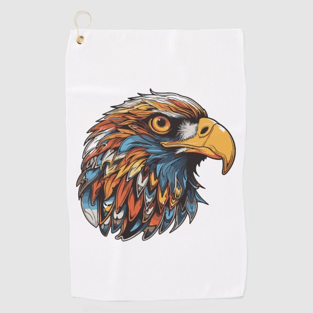 Eagle head    golf towel (Front)