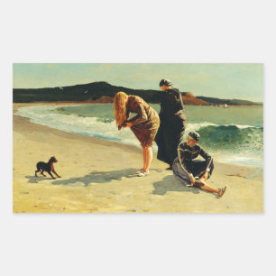 Eagle Head, Manchester, Massachusetts Fine Art Rectangular Sticker
