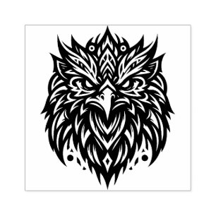 Eagle Head Rubber Stamp