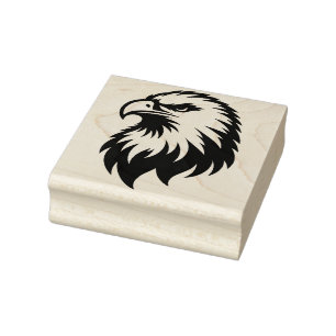 Eagle Head Rubber Stamp