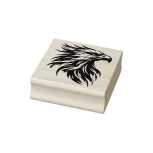 Eagle Head Rubber Stamp