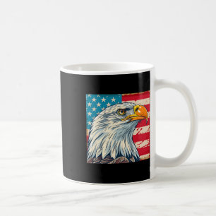 Eagle Head Usa Flag Us Flag Coffee Mug