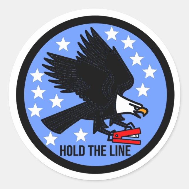 Eagle hold the line sticker (Front)