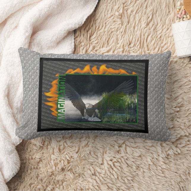Eagle Imagination Inspirational  Lumbar Cushion (Blanket)