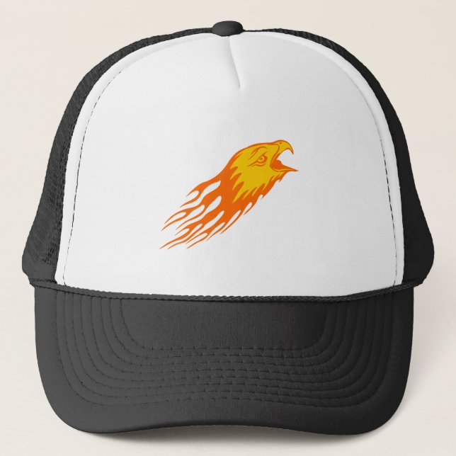 Eagle in Flames Trucker Hat (Front)