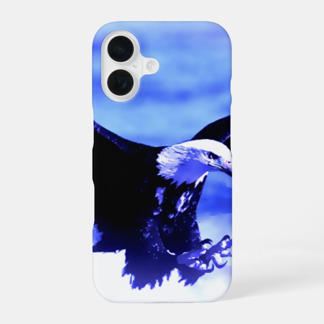 Eagle in Flight iPhone 16 Case (Back)