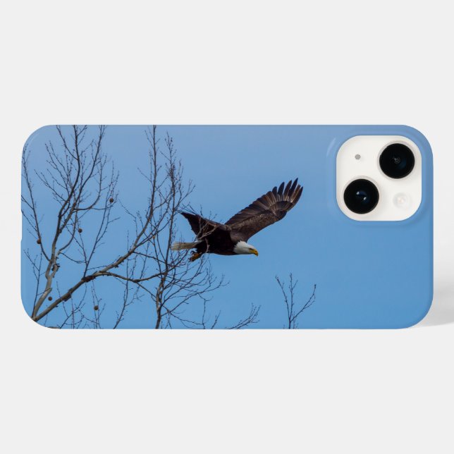 Eagle In Flight iPhone Case (Back (Horizontal))
