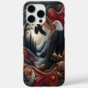 Eagle in Nature Forest Design iPhone 16 Pro Max Case