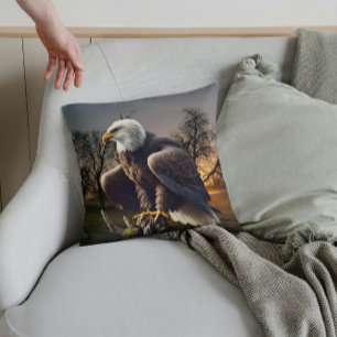 Eagle in the Wild Cushion