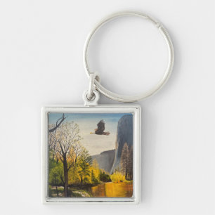 Eagle in Yosemite National Park, by Gary Poling Key Ring