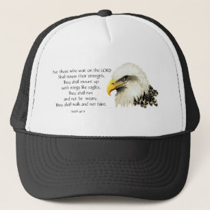 Eagle - Inspirational - Scripture - They that wait Trucker Hat